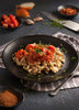 Egyptian "Koshari" Lentils, Pasta & Rice with Spiced Tomato