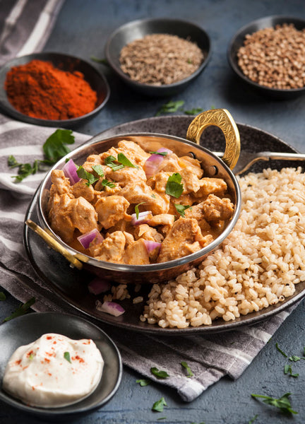 Chicken Korma with Brown Rice